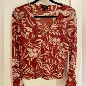 Mango MNG Fun, Flowy Blouse. US Size 8.